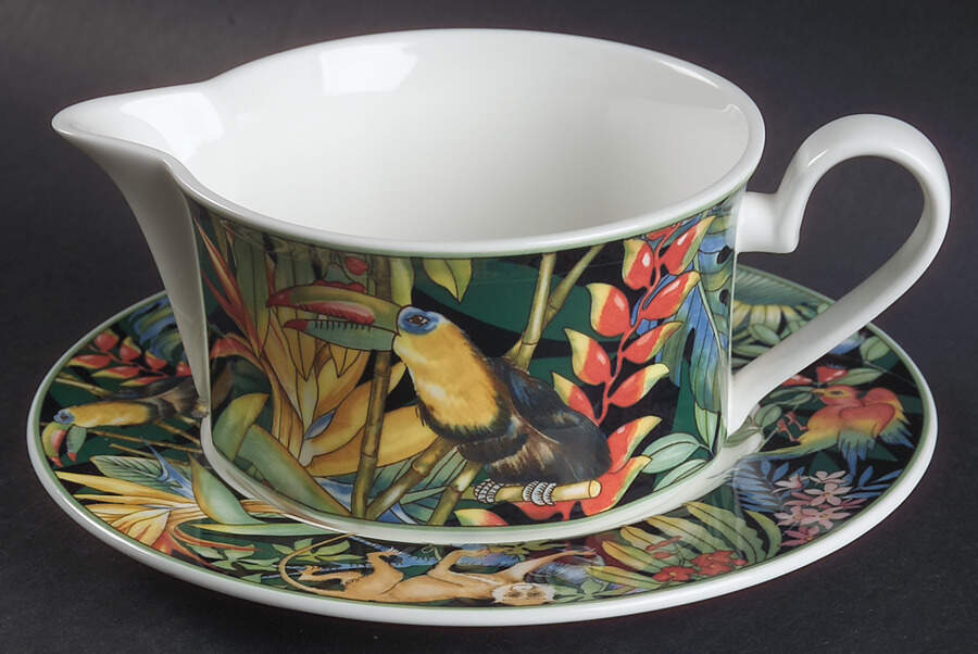Serengeti Round Gravy Boat & Bread and Butter Stand by Villeroy & Boch-1