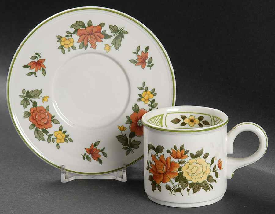 Summer Day Flat Demitasse Cup & Saucer Set by Villeroy & Boch-1