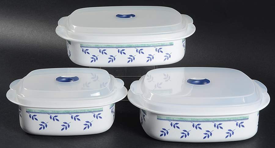 Switch 3  (Set of 3) Square Melamine Bowl w/Plastic Lid by Villeroy & Boch-1
