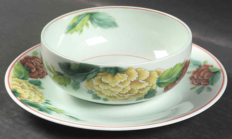 T'Chou Flat Cream Soup Bowl & Saucer Set by Villeroy & Boch-1