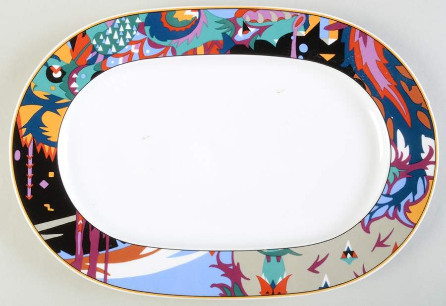 Thunderbird 13" Oval Serving Platter by Villeroy & Boch-1
