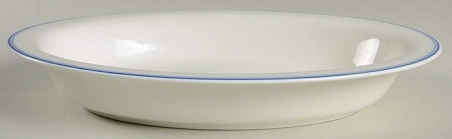 Tipo Blue 10" Oval Vegetable Bowl by Villeroy & Boch-1