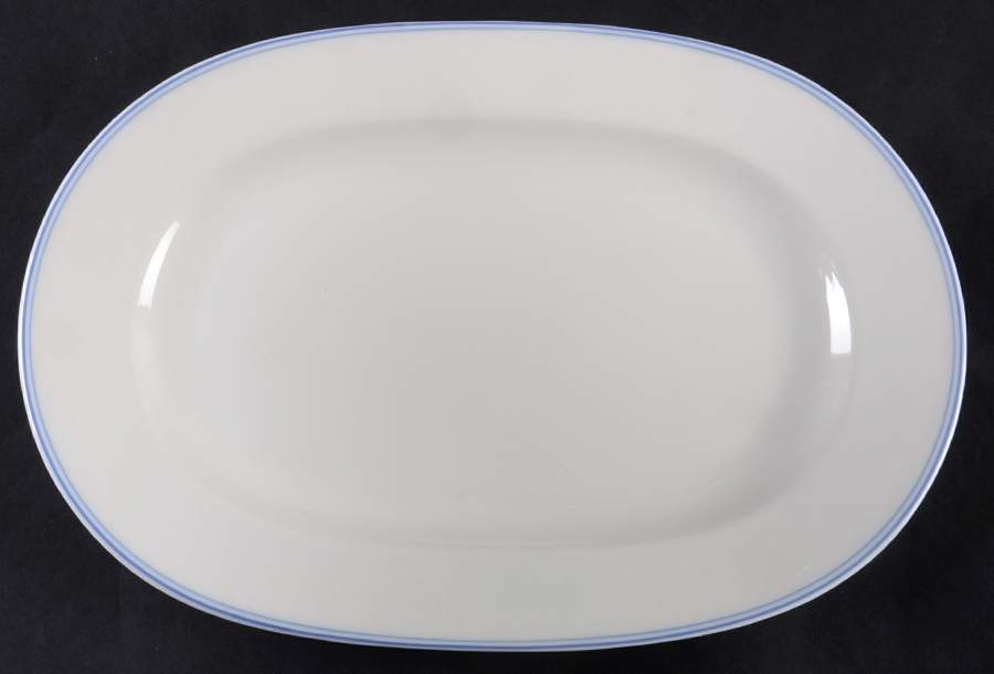 Tipo Blue 11" Oval Serving Platter by Villeroy & Boch-1