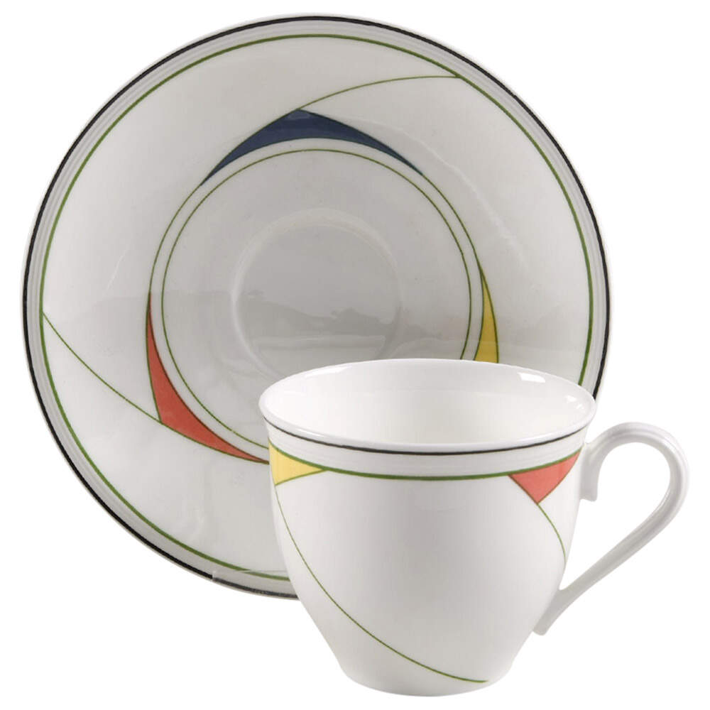 Trio Flat Cup & Saucer Set by Villeroy & Boch-1
