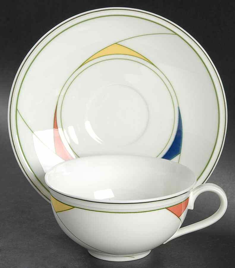 Trio Flat Cup & Saucer Set by Villeroy & Boch-1