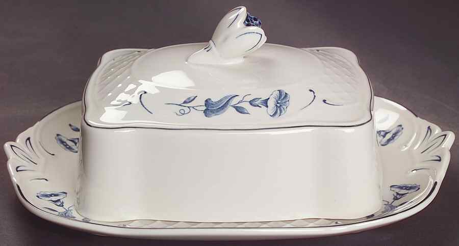 Val Bleu Square Covered Butter by Villeroy & Boch-1