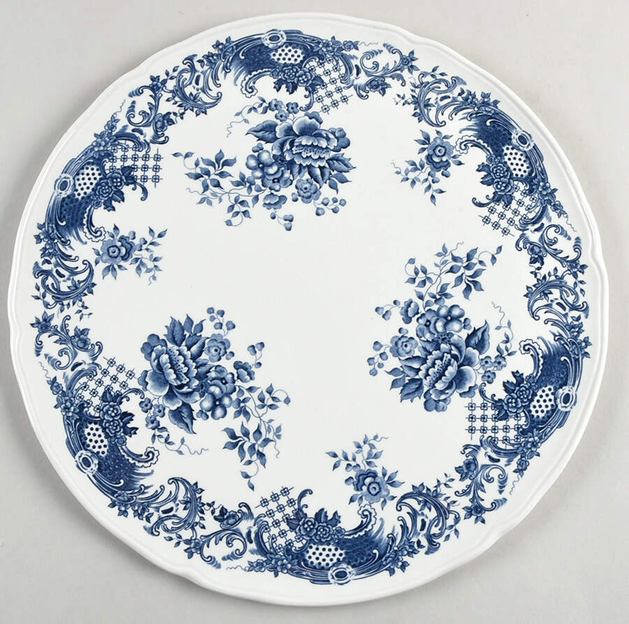 Valeria Blue Round Torte Plate by Villeroy & Boch-1