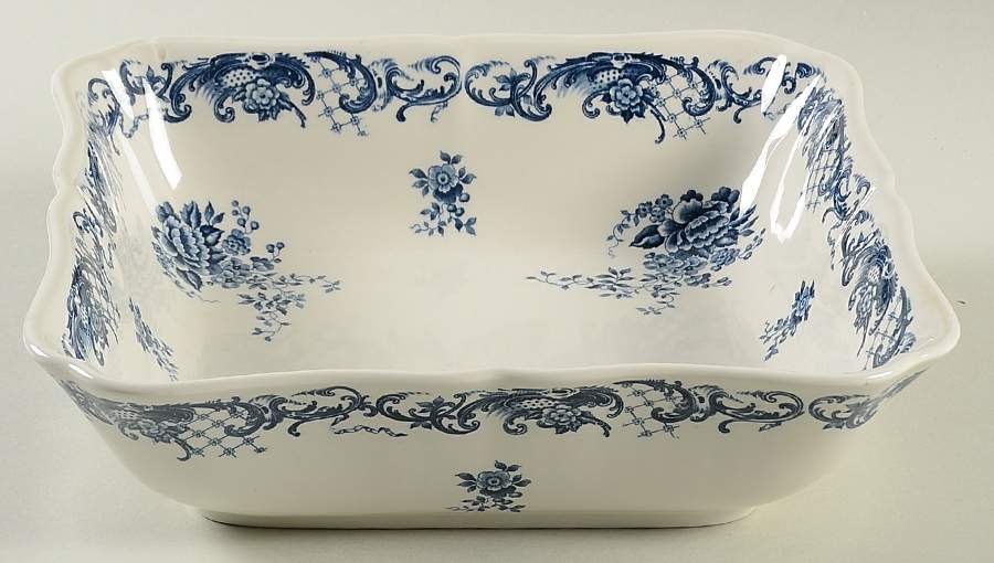 Valeria Blue 9" Square Vegetable Bowl by Villeroy & Boch-1