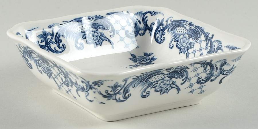 Valeria Blue Square Fruit/Dessert (Sauce) Bowl by Villeroy & Boch-1