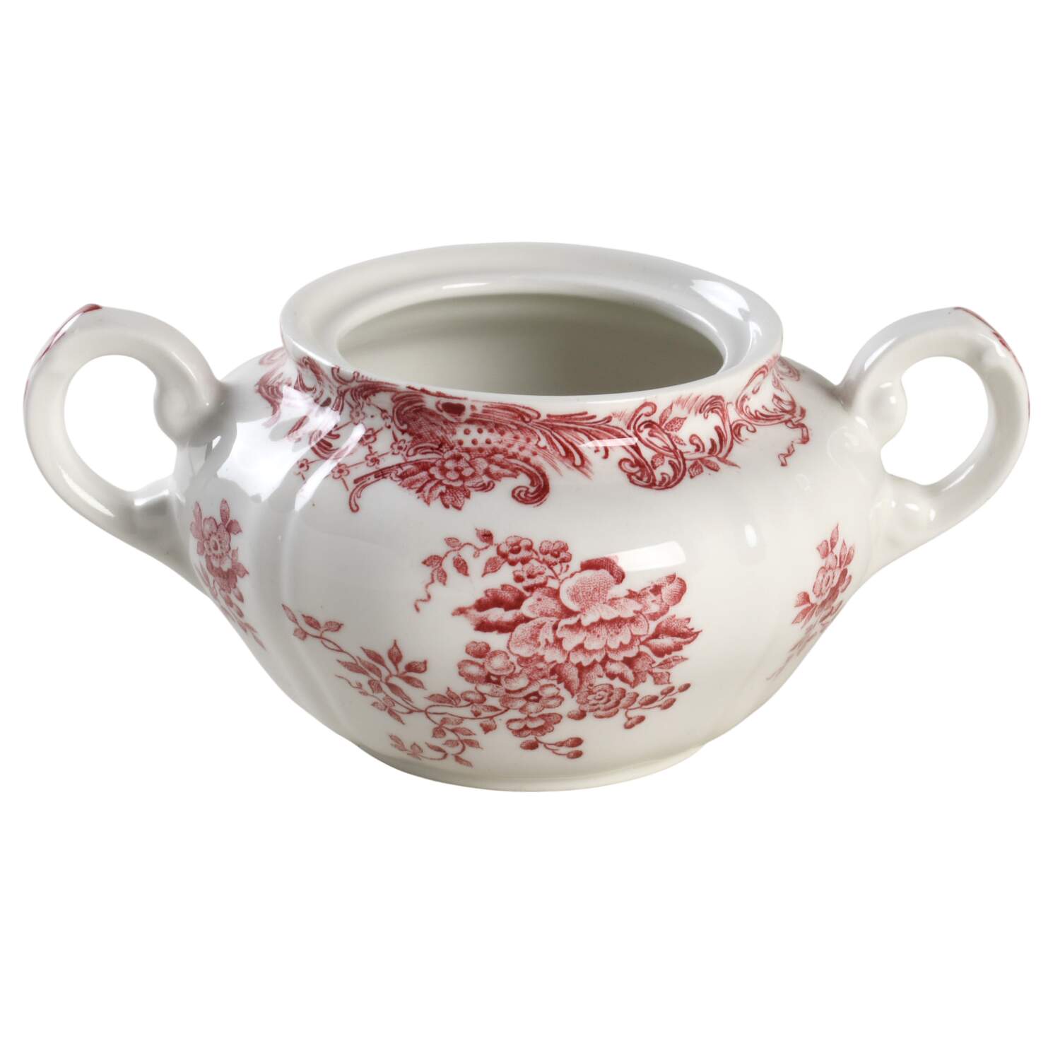 Valeria Red Sugar Bowl No Lid by Villeroy & Boch-1