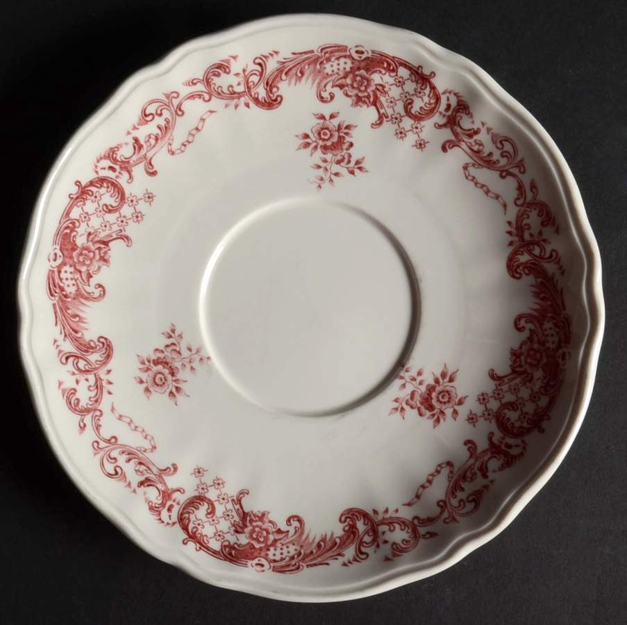 Valeria Red Saucer for Cream Soup Bowl by Villeroy & Boch-1