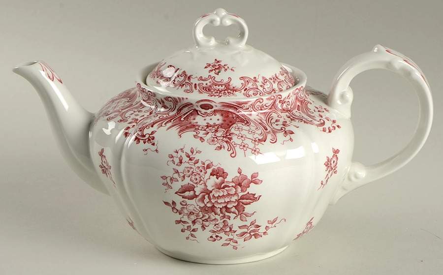Valeria Red Teapot & Lid by Villeroy & Boch-1