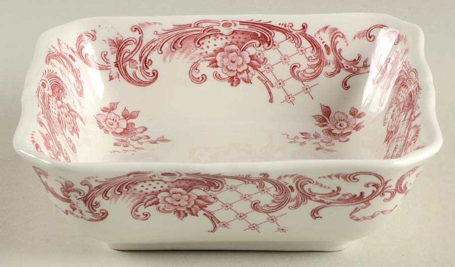 Valeria Red Square Fruit/Dessert (Sauce) Bowl by Villeroy & Boch-1