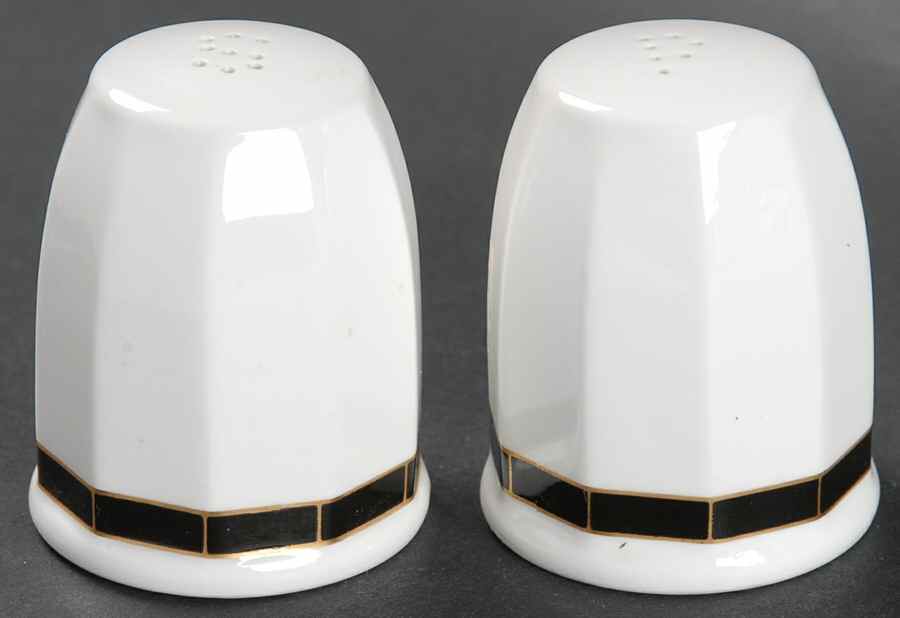 Varia Black and Gold Salt & Pepper Set by Villeroy & Boch-1