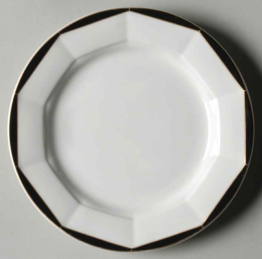 Varia Black and Gold Bread & Butter Plate by Villeroy & Boch-1