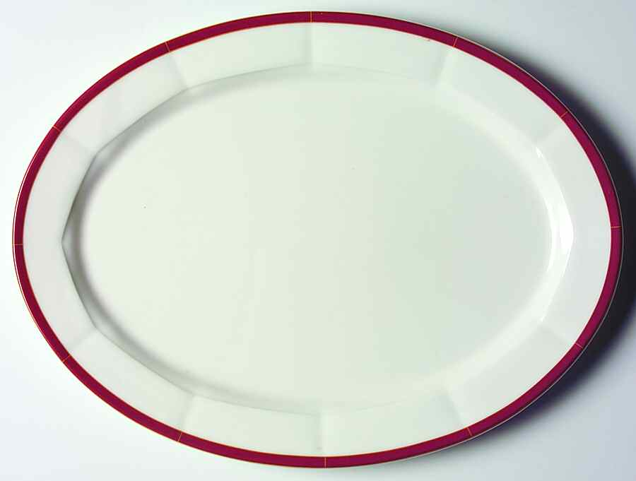 Varia Red 12" Oval Serving Platter by Villeroy & Boch-1