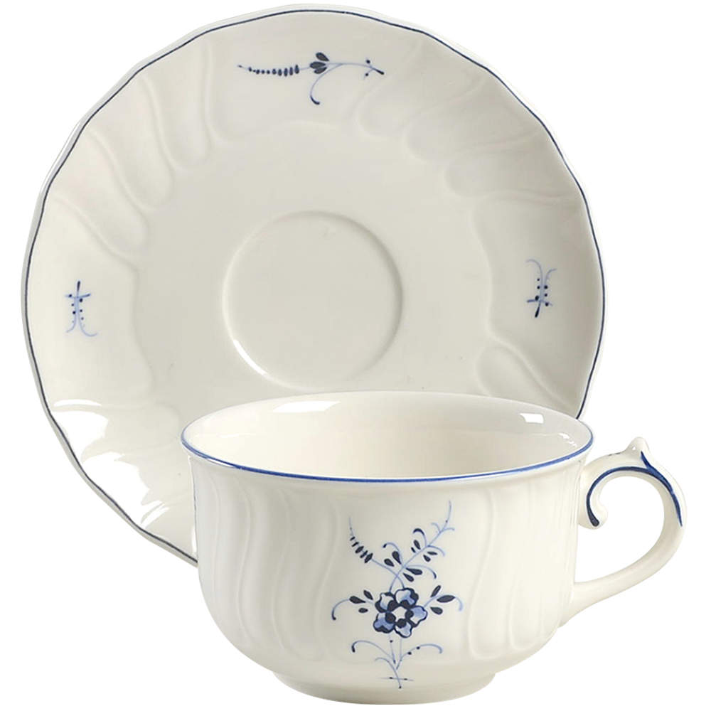 Vieux Luxembourg Flat Cup & Saucer Set by Villeroy & Boch-1