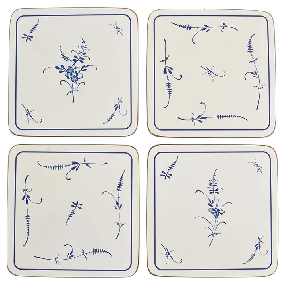 Vieux Luxembourg (4 Pc) Cork Back Square Coaster Set by Villeroy & Boch-1