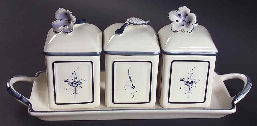 Vieux Luxembourg (4 Piece) Jam/Jelly Set (2 JJM1, 1 JJM2 & JJS4BT) by Villeroy & Boch-1