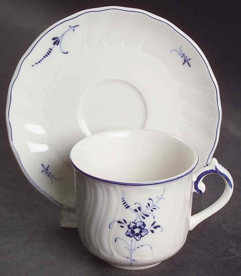 Vieux Luxembourg Flat Demitasse Cup & Saucer Set by Villeroy & Boch-1