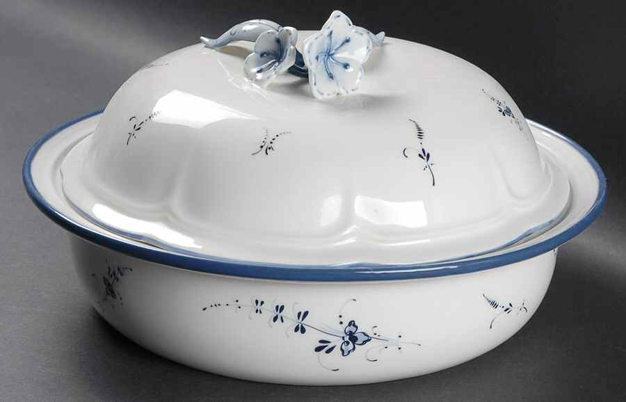 Vieux Luxembourg 11" Flat Covered Bowl by Villeroy & Boch-1
