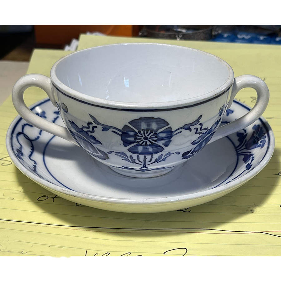 VIL1 Footed Bouillon Cup & Saucer by Villeroy & Boch-1