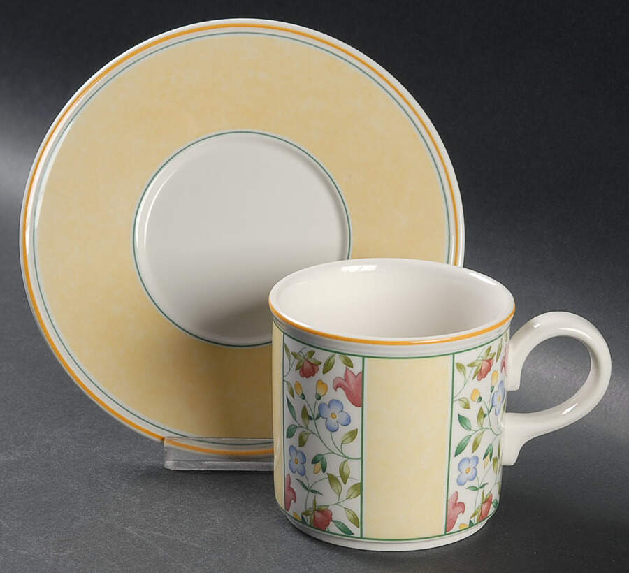 Virginia Flat Cup & Saucer Set by Villeroy & Boch-1