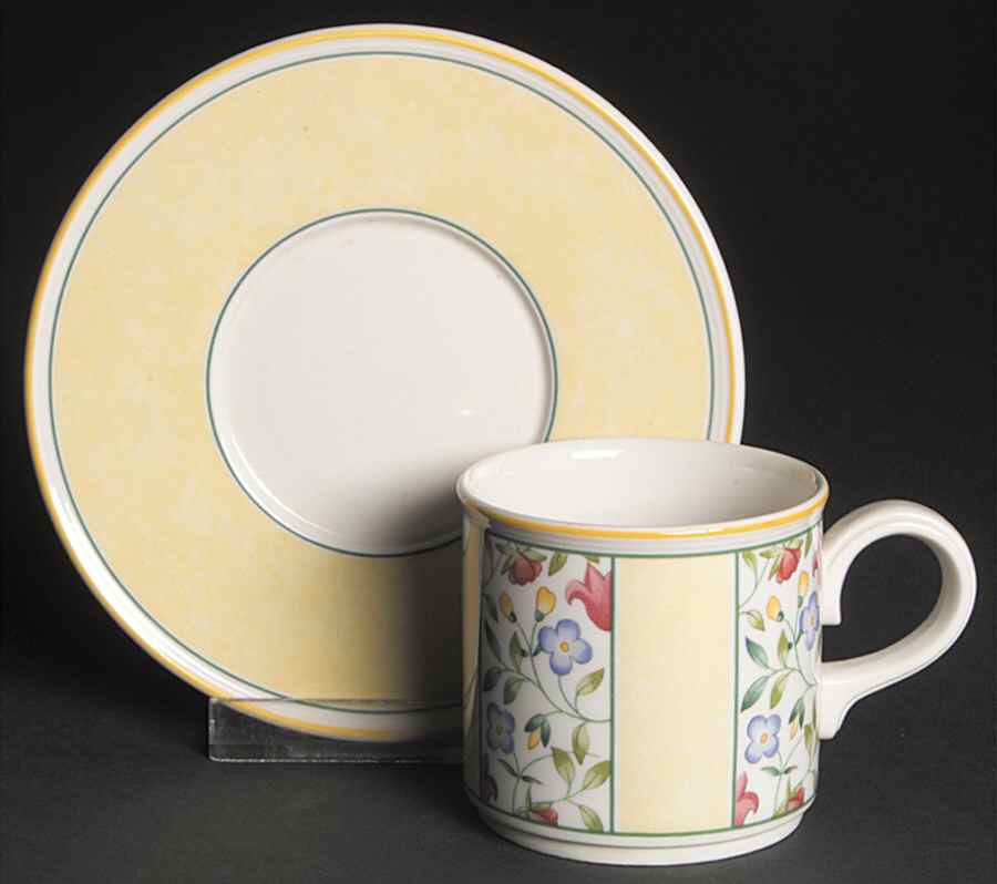 Virginia Flat Demitasse Cup & Saucer Set by Villeroy & Boch-1