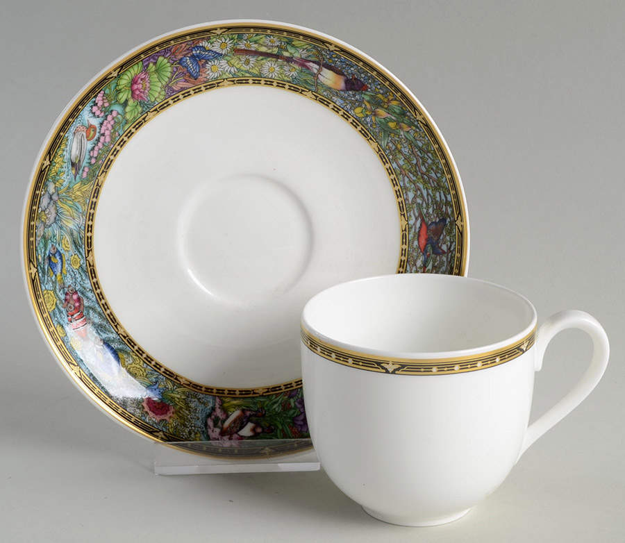 Vie Sauvage Flat Cup & Saucer Set by Villeroy & Boch-1