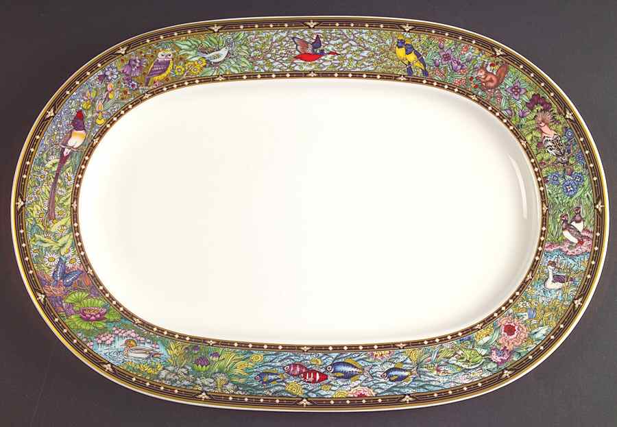 Vie Sauvage 13" Oval Serving Platter by Villeroy & Boch-1