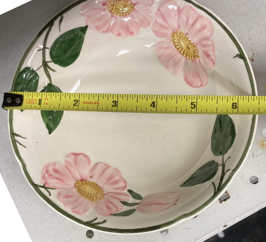 Wild Rose (Pink Flowers) 6" Shallow Round Bowl by Villeroy & Boch-1