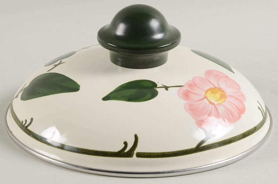 Wild Rose (Pink Flowers) Lid for 1.5 Quart Covered Metal Saucepan by Villeroy & Boch-1