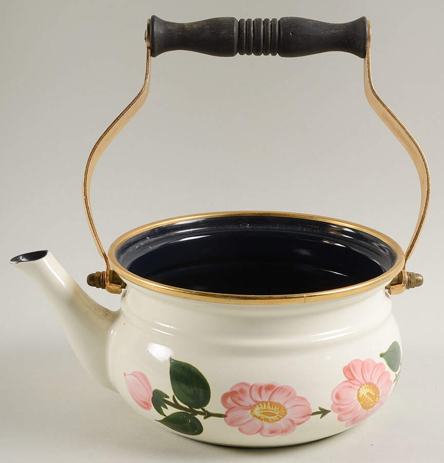 Wild Rose (Pink Flowers) Metal Kettle No Lid by Villeroy & Boch-1