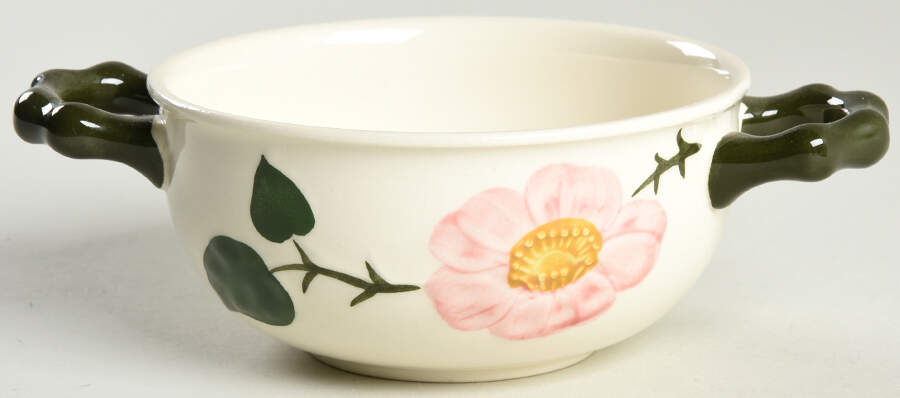 Wild Rose (Pink Flowers) Flat Cream Soup Bowl by Villeroy & Boch-1