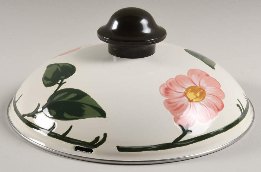 Wild Rose (Pink Flowers) 2.25 Quart Round Metal Covered Casserole No Lid by Villeroy & Boch-1
