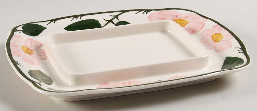 Wild Rose (Pink Flowers) Rectangular Butter No Lid by Villeroy & Boch-1