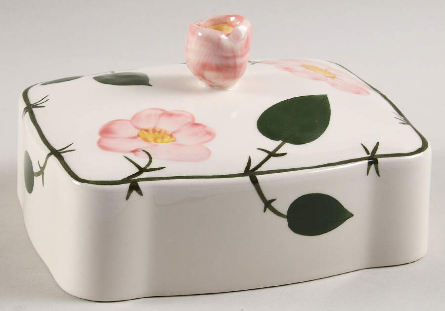 Wild Rose (Pink Flowers) Lid for Rectangular Butter by Villeroy & Boch-1