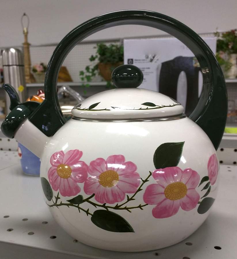 Wild Rose (Pink Flowers) Metal Kettle & Lid by Villeroy & Boch-1