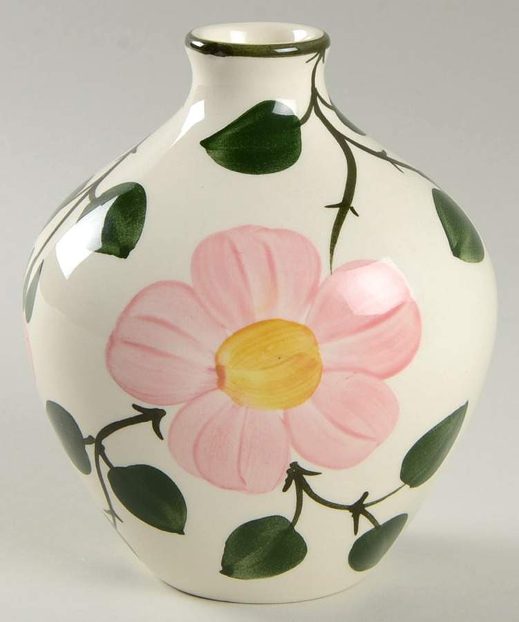 Wild Rose (Pink Flowers) 4" Bud Vase by Villeroy & Boch-1