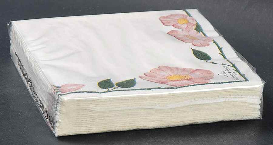 Wild Rose (Pink Flowers) Package of Paper Cocktail Napkins by Villeroy & Boch-1