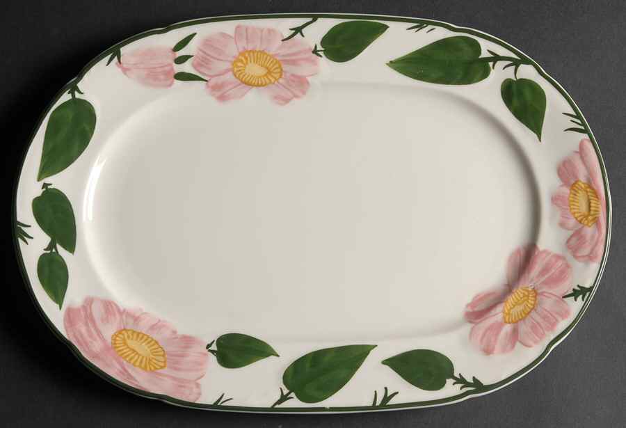 Wild Rose (Pink Flowers) 12" Oval Serving Platter by Villeroy & Boch-1