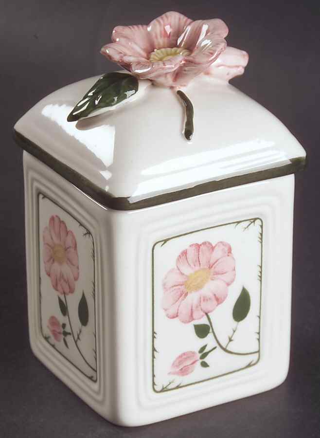 Wild Rose (Pink Flowers) Jam/Jelly & Lid by Villeroy & Boch-1