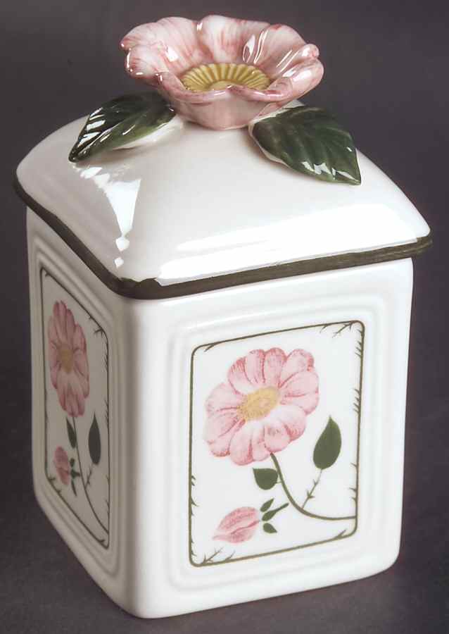 Wild Rose (Pink Flowers) Jam/Jelly & Lid by Villeroy & Boch-1