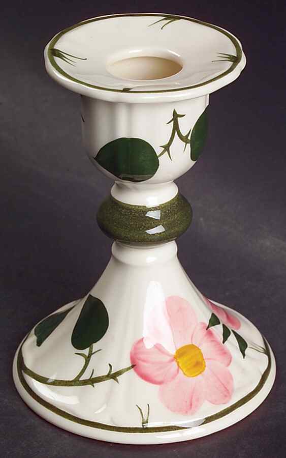 Wild Rose (Pink Flowers) Small Candlestick by Villeroy & Boch-1