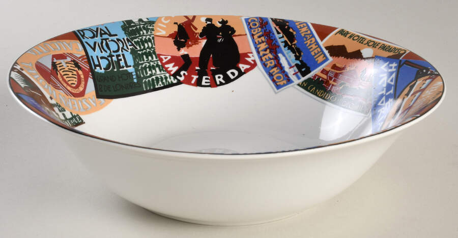 Around The World 9" Round Vegetable Bowl by Vitromaster-1