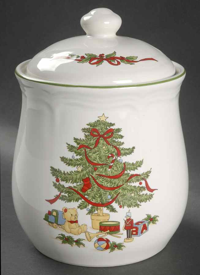 Christmas Tree Extra Large Canister & Lid by Vitromaster-1