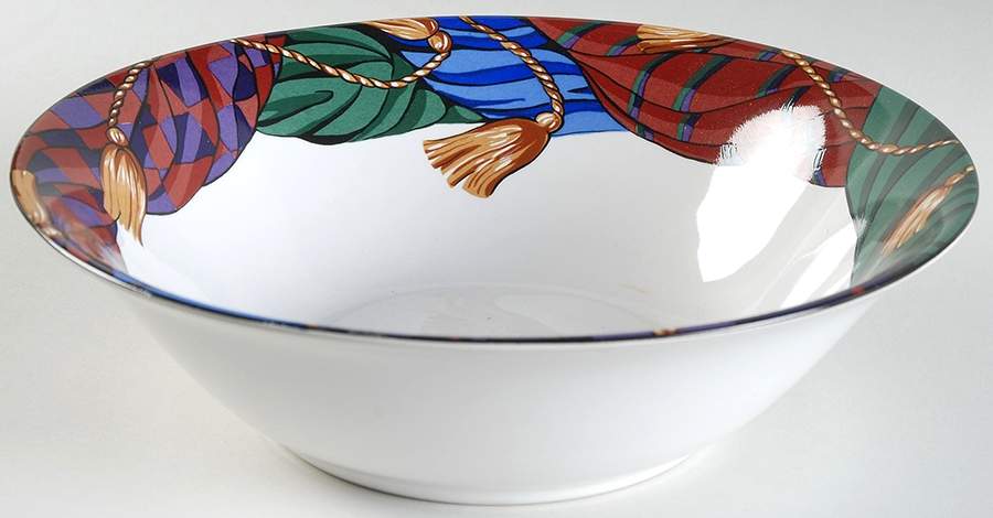 Curtain Call 9" Round Vegetable Bowl by Vitromaster-1