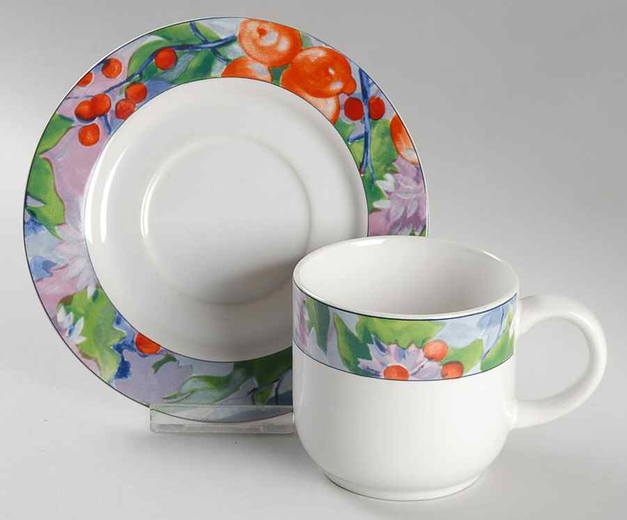 Inspiration Flat Cup & Saucer Set by Vitromaster-1