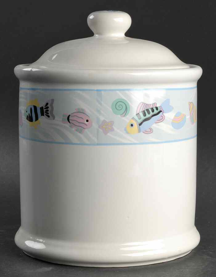 Sea Side Extra Large Canister & Lid by Vitromaster-1