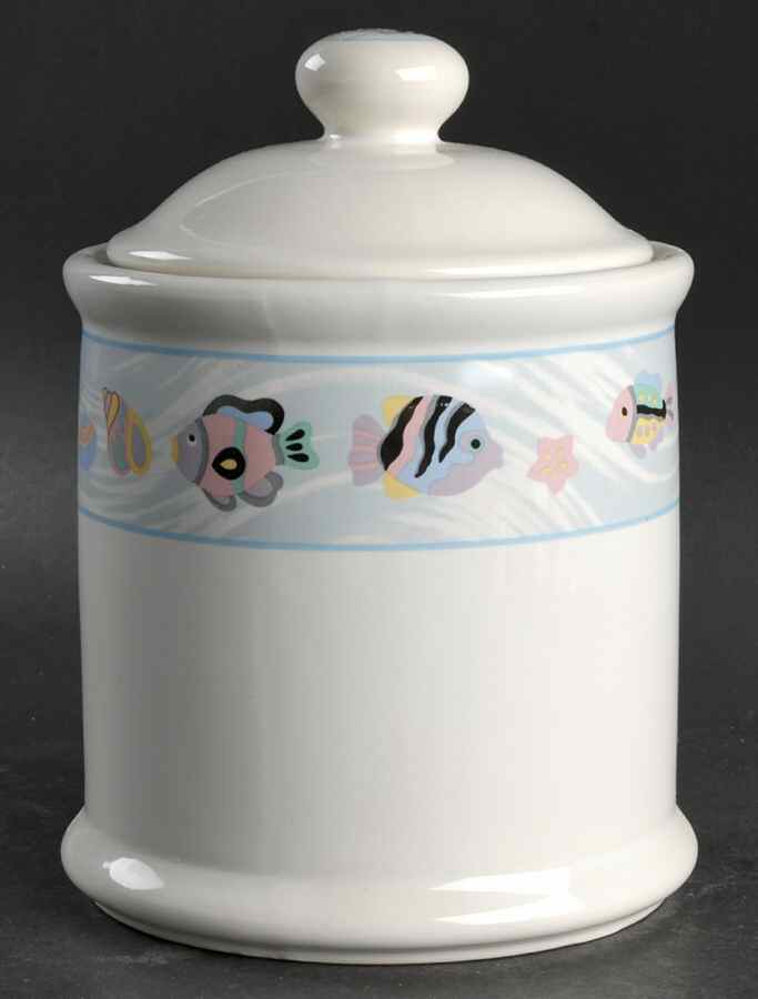 Sea Side Large Canister & Lid by Vitromaster-1